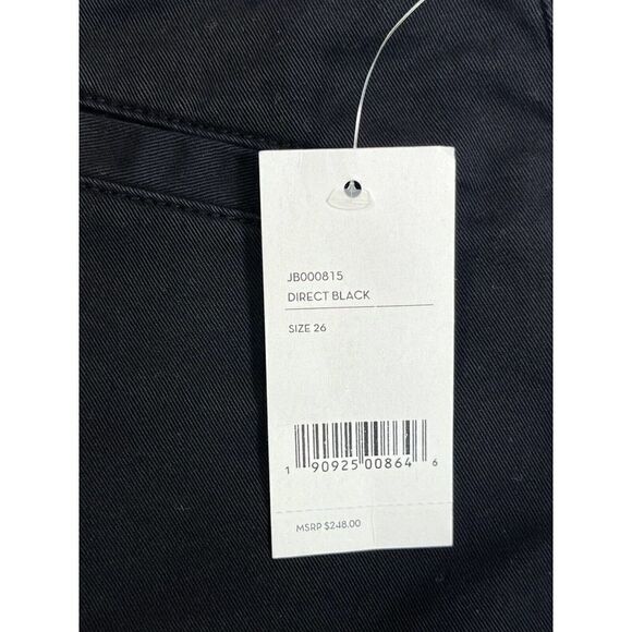 J Brand Womens Black High Rise Utility Cargo Pants Size 26 Margho Zip Ankle $248 - Picture 12 of 14